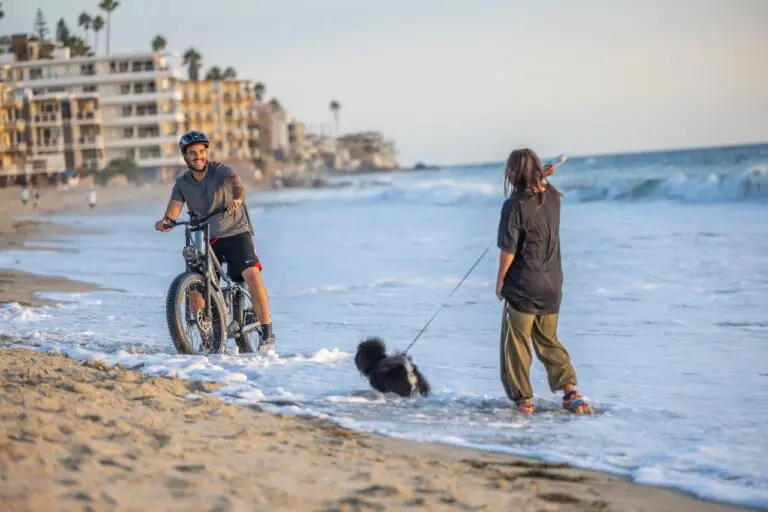 электровелосипед на пляже
